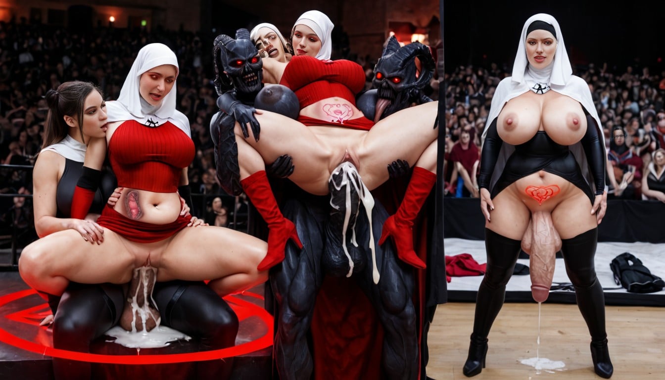 Horny, Hug, Bloated Belly AI Porn