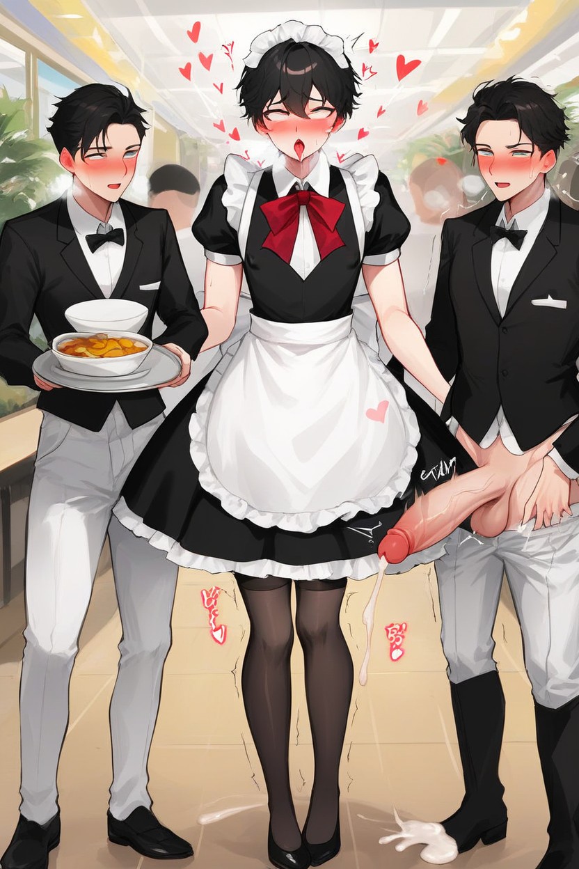 Cock Out, Suited Crowd, Struggle ゲイAIポルノ