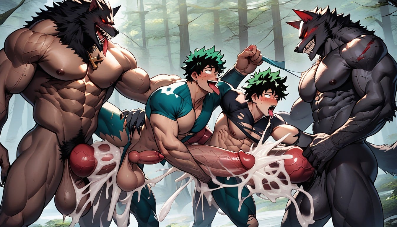 Spitroast, Gigantic Cock, Thick Cock ゲイAIポルノ