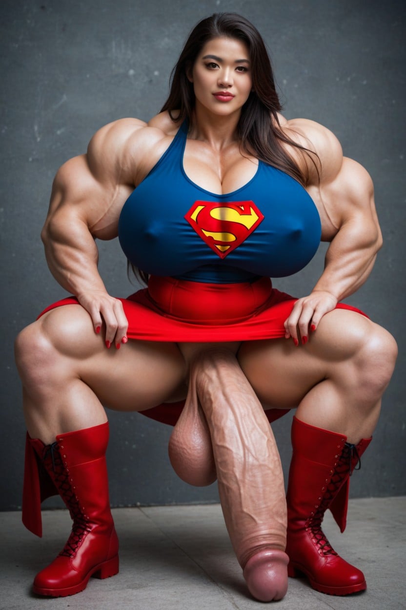 Massive Breast, Gigantic Muscles, 18+ Shemale AI Porn