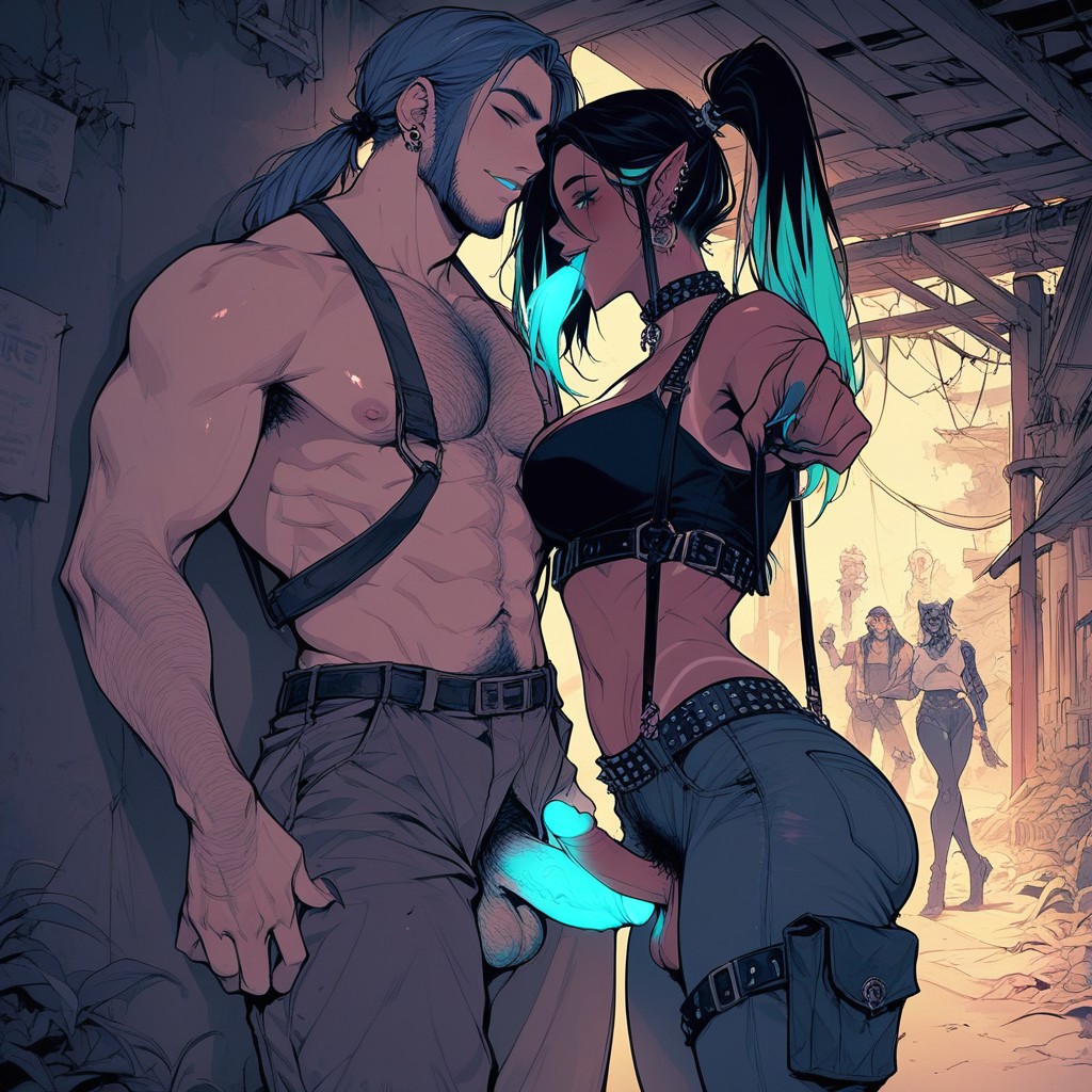 Fit, Butt Hair, Happy Hentai AI Porn