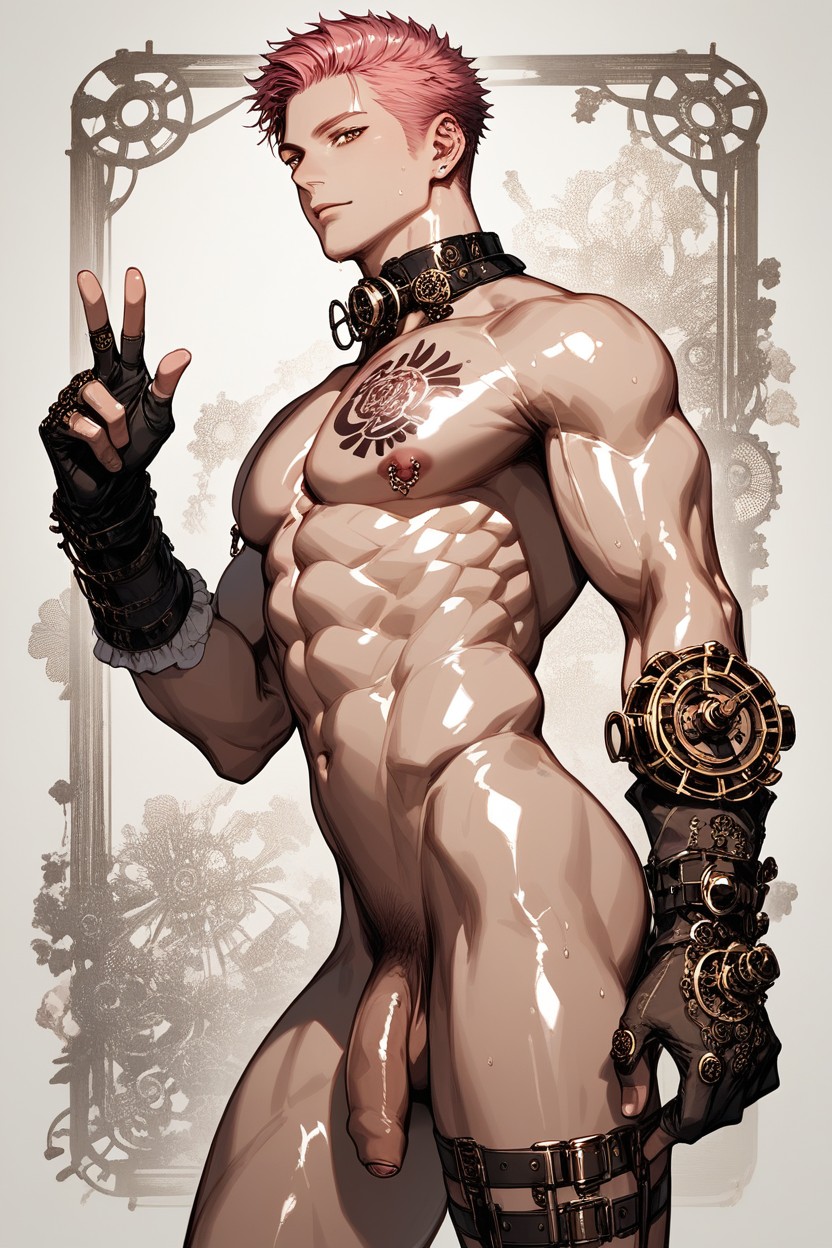 Machines, Scrotum, Gears ゲイAIポルノ