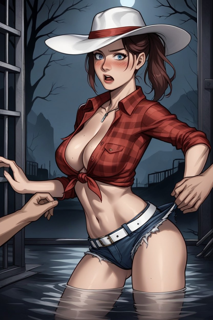 18+, Thigh Holster, Looking At Viewer Hentai AI Porn