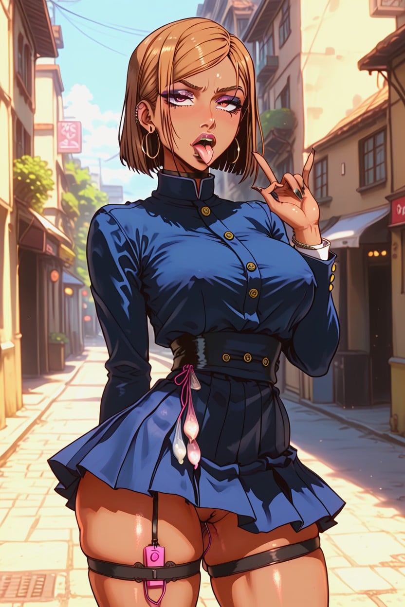 18+, Dark Eyeshadow, Big Bubble Butt Hentai AI Porn