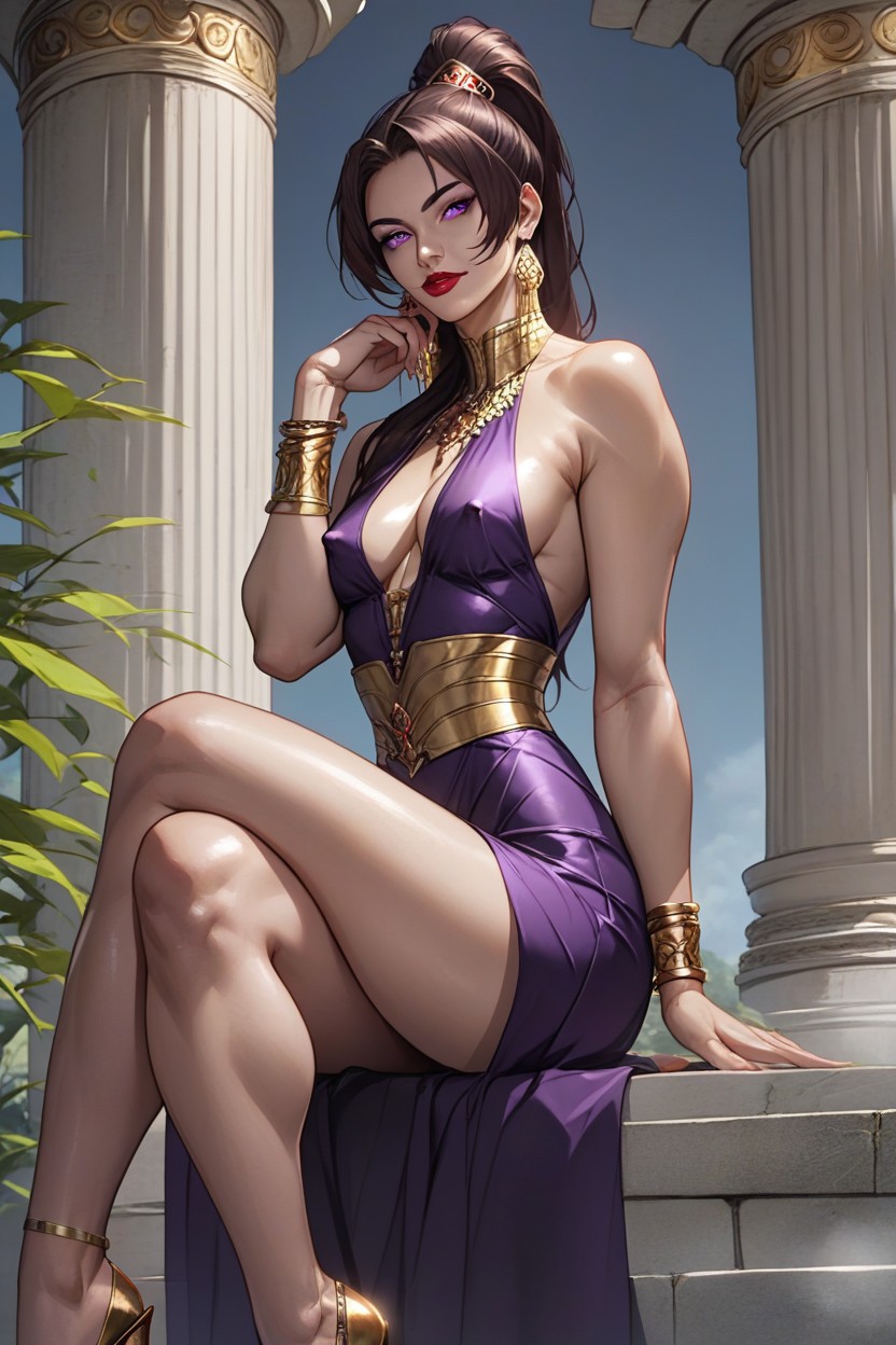 Purple Eyes, Small Ass, 18+ Hentai AI Porn