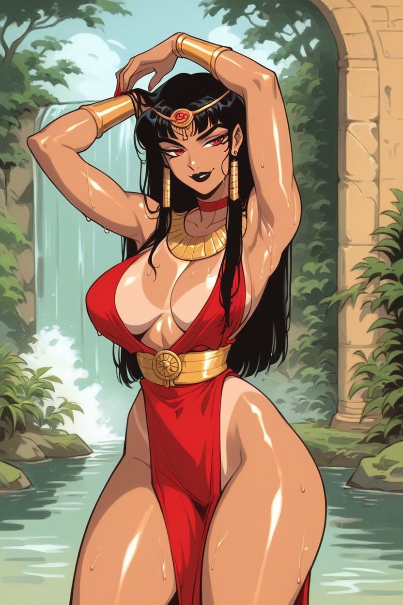 Black Lips, Dimples, Tan Lines Hentai AI Porn
