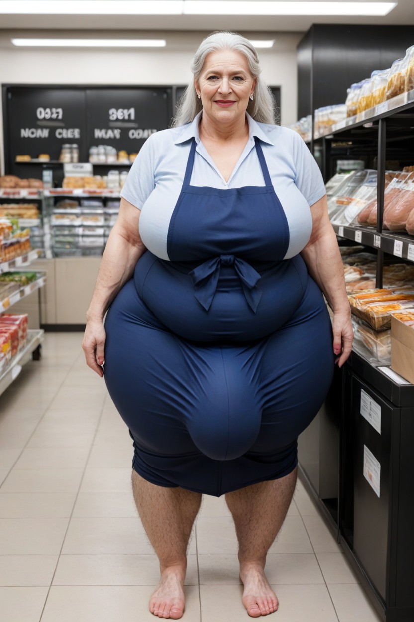 Obese, Outdoors, Quality Eyes AI Porn