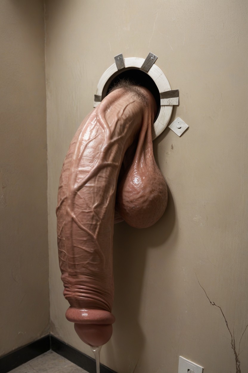 Stiff Cock, Glory Hole, Hyper Testicals AI Porn