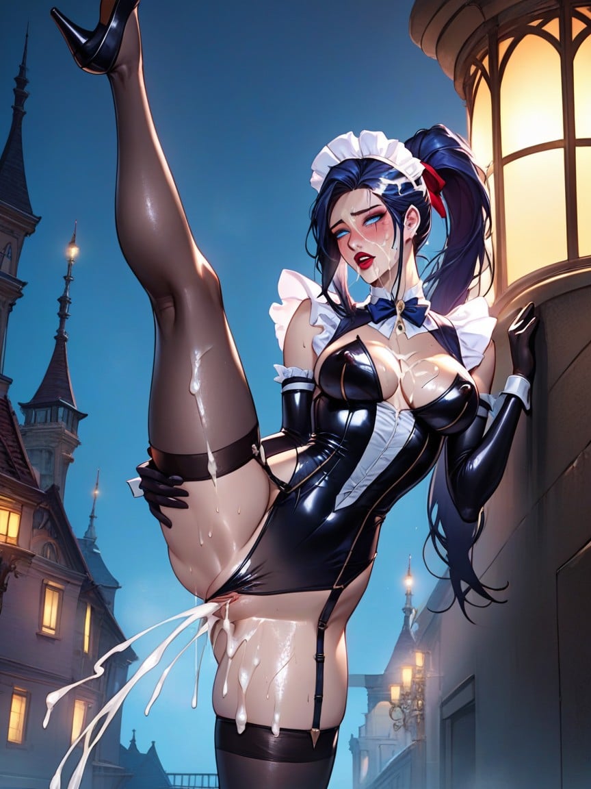 Moaning, Defined Fit Body, Balcón Hentai IA