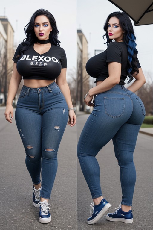 Massive Breast, Hd, Hyper Muscular Bulging Thighs AI Porn