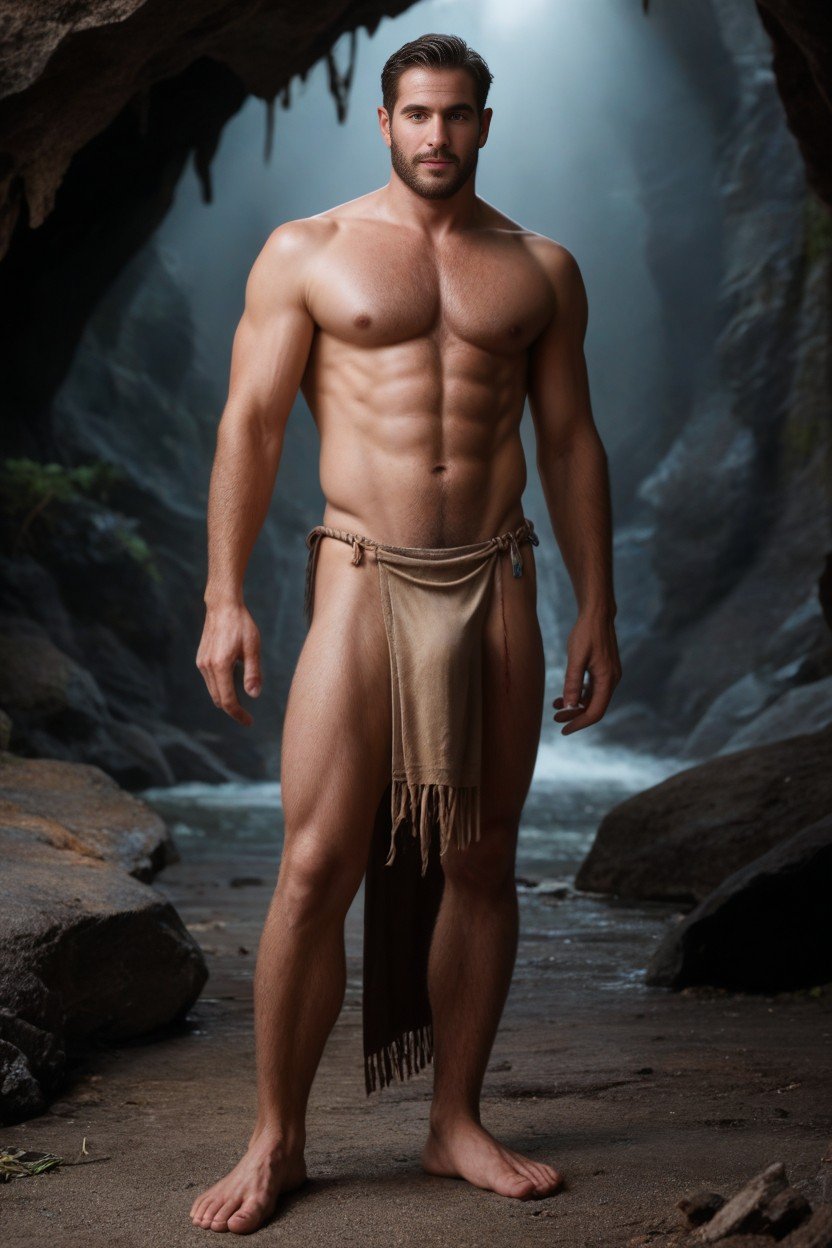 Loincloth, Werewolf Caverman, 18+ Pornografia gay com IA