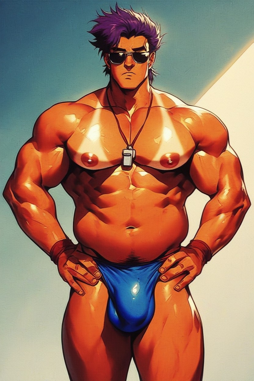 Sunglasses, 正面図, Intense Heat ゲイAIポルノ