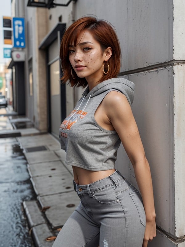 Only The Light Of The Lantern, Thai, Smug Expression AI Porn