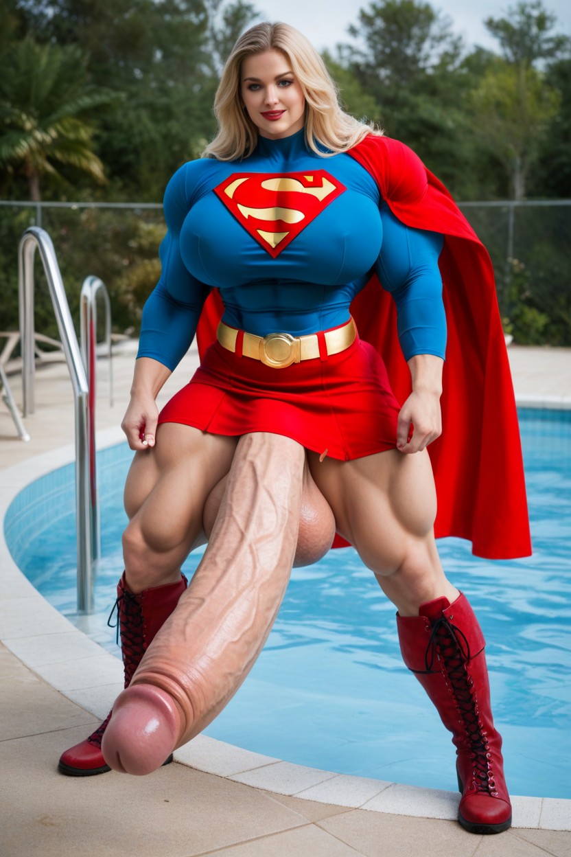 Hyper Massive Muscles, Extremely Muscular, Gigantic Muscles Shemale AI Porn