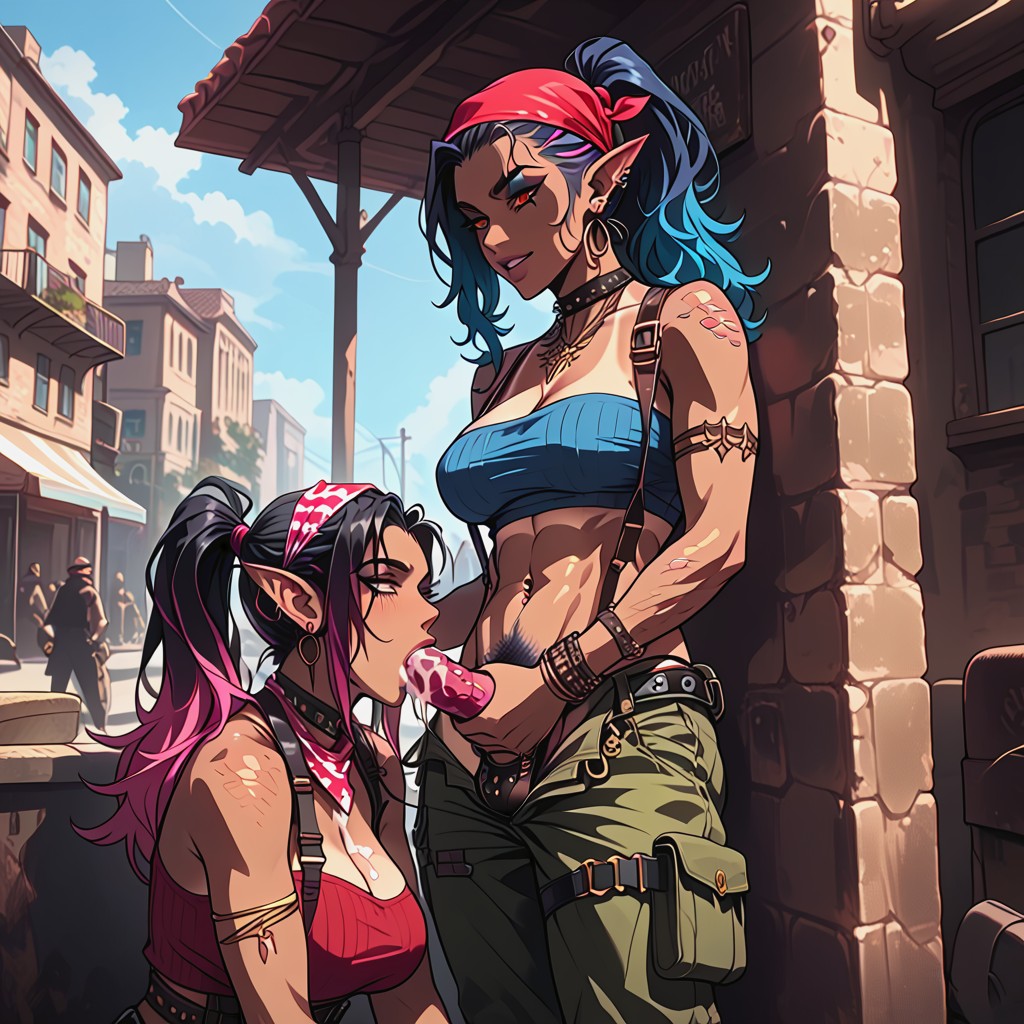 Wild, Sex, Multi Colored Hair Hentai AI Porn