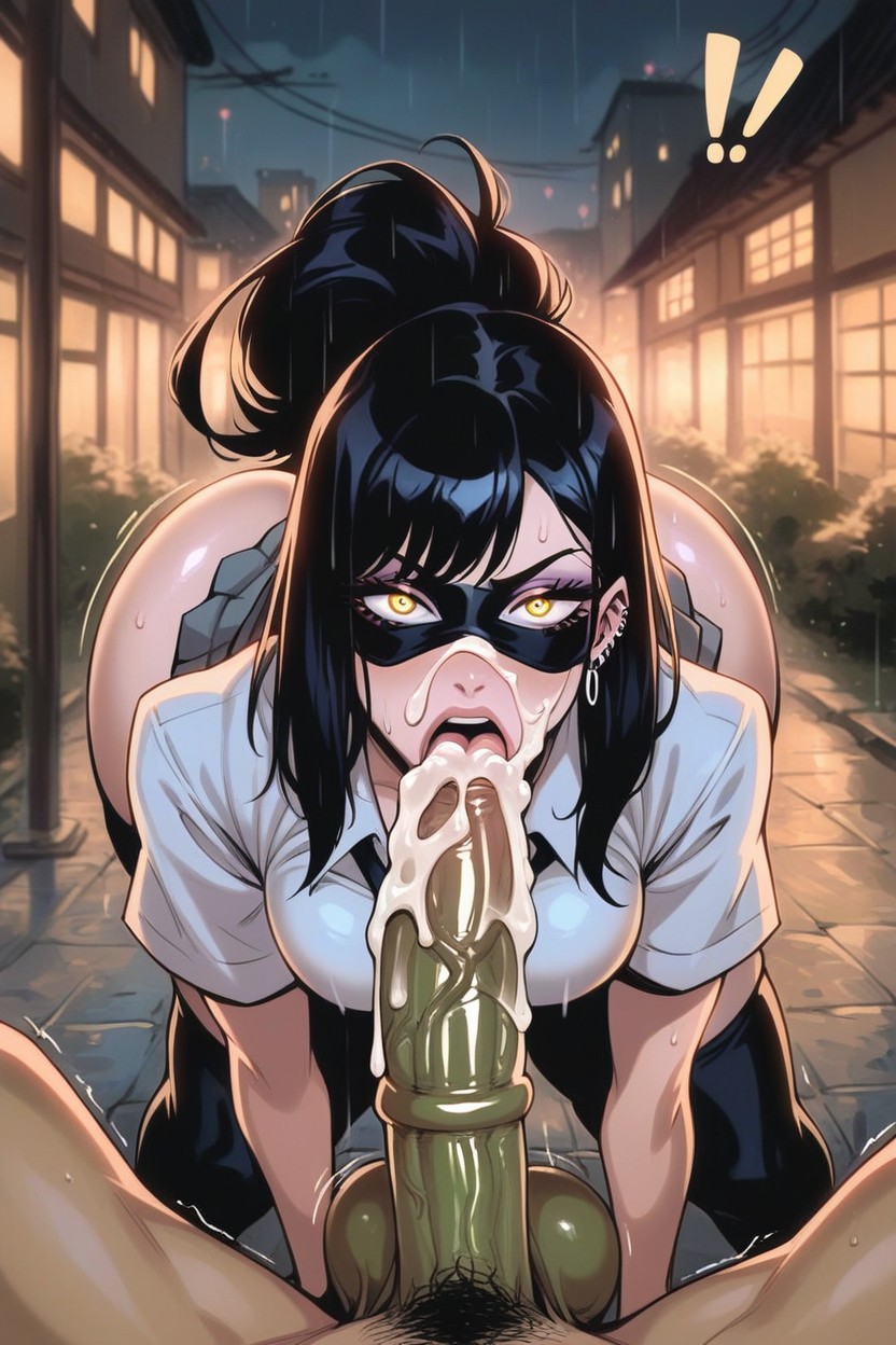Pumping His Cock Hard Into Her, Thong, Cumshot Hentai AI Porn