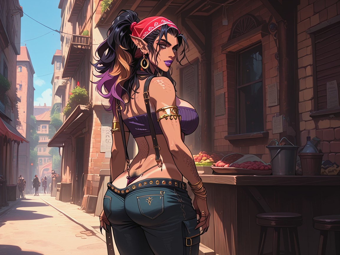 Cargo Pants, Roma, Scarred Hentai AI Porn