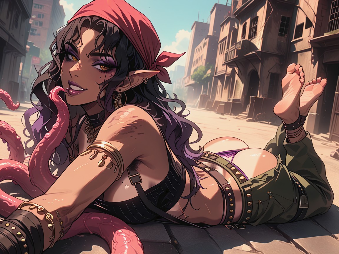 Tan Lines, Black Cock, Abandoned City Hentai IA