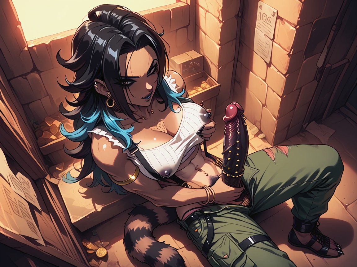 18+, Futanari, Black Cock Hentai IA