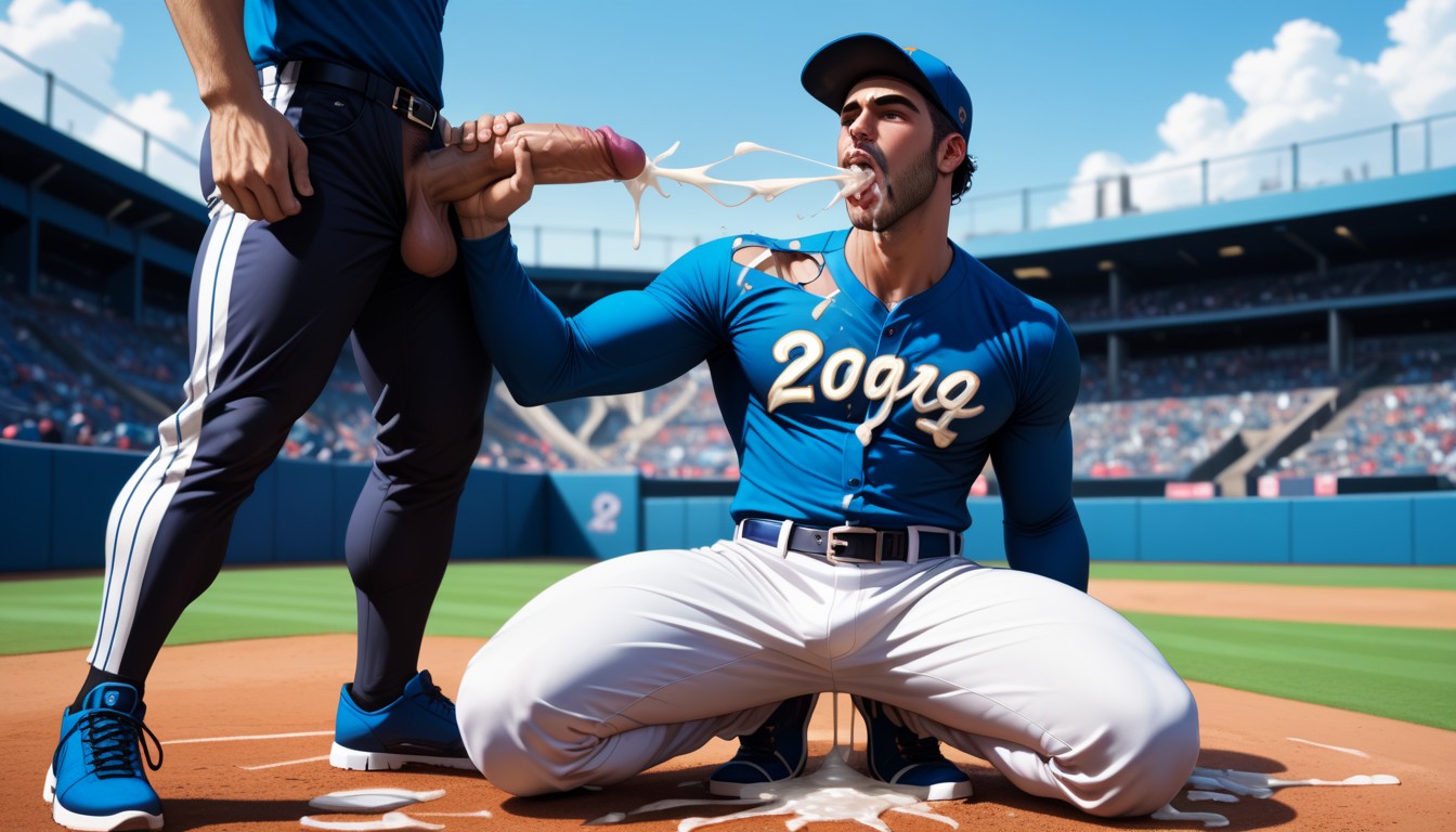Man, To The Root, Baseball Stadium AI Gay Porn