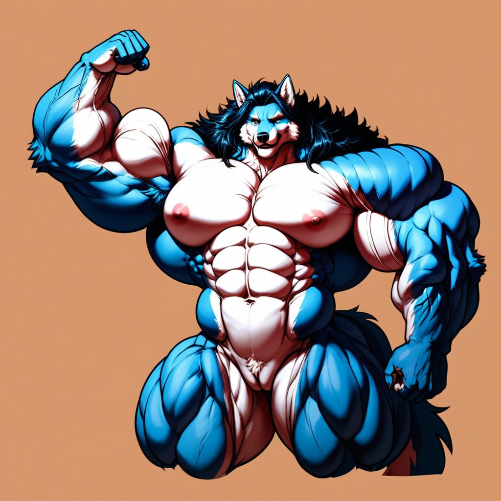 Hyper Bodybuilder, Non Stop Hyper Relief Growth, Thighs Furry AI Porn