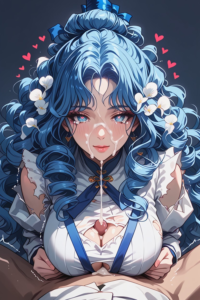 Detailed, Bounce Line, Long Hair Hentai IA