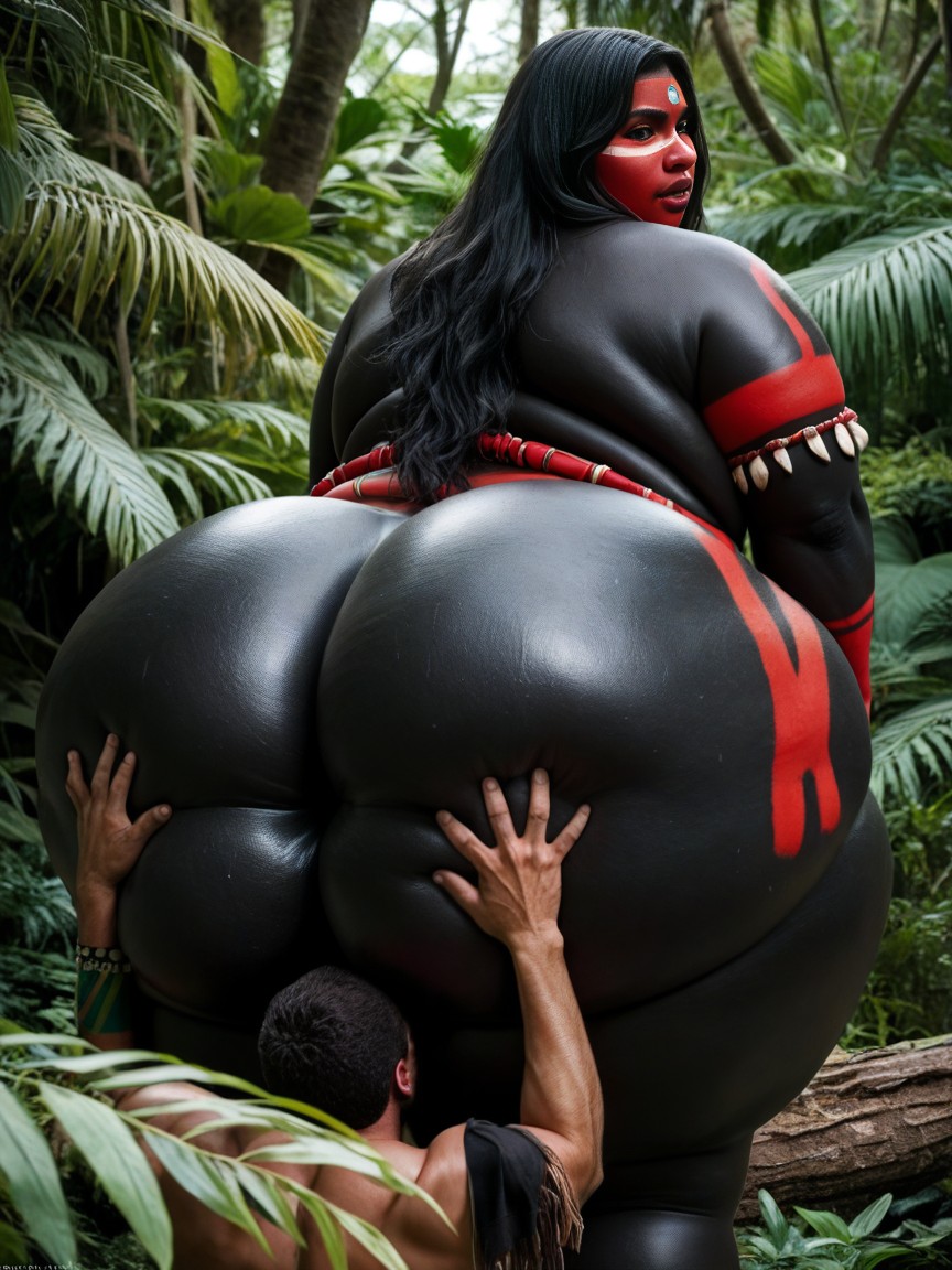 Black Hair, 女装男子, 脂肪 ゲイAIポルノ