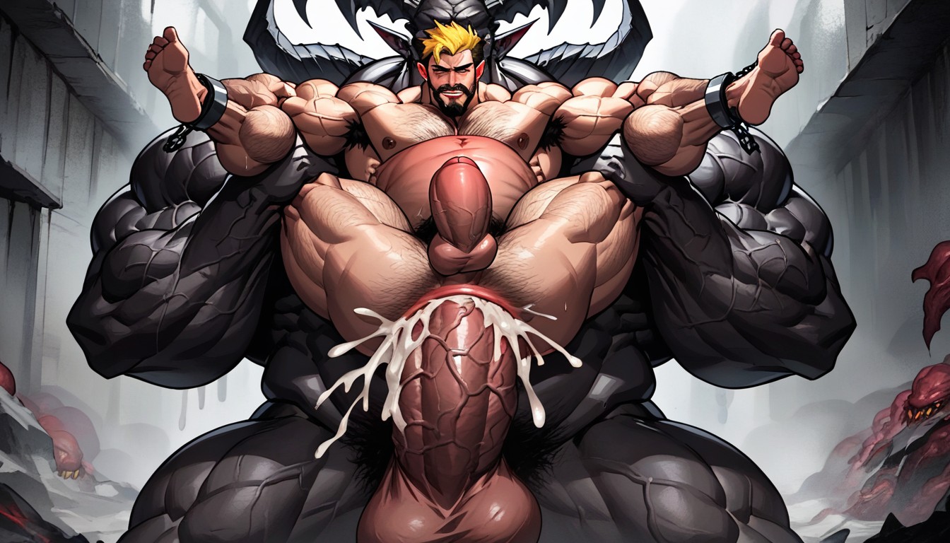 Belly Bulge, 18+, Muscular Legs AI Gay Porn