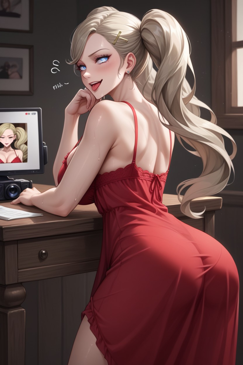 Ahegao, Hourglass, Soft Light Hentai AI Porn