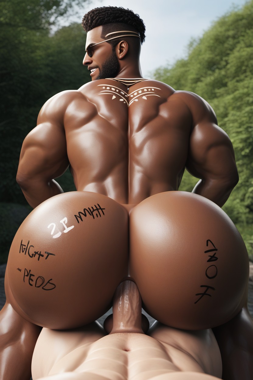Hole Is Powerful, Body Writing, Rounded Ass ゲイAIポルノ
