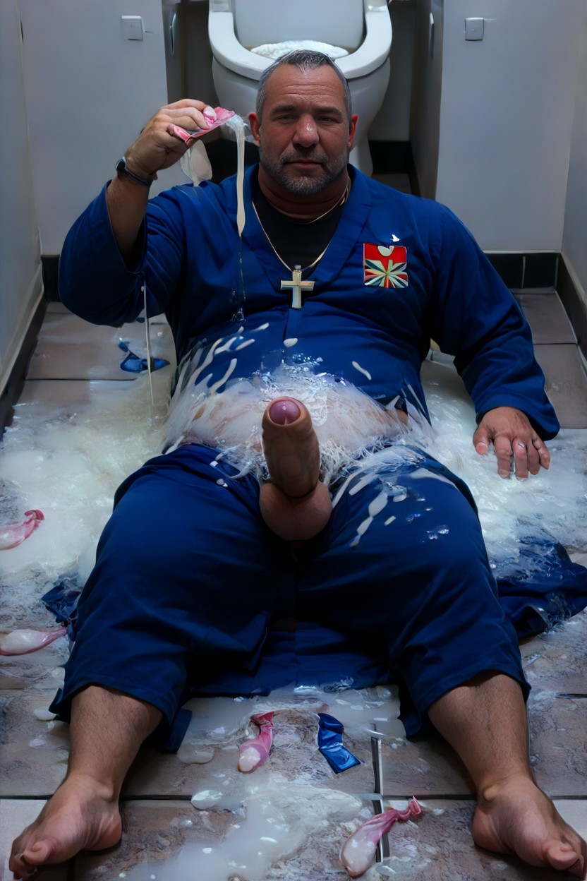 Many Used White Condoms On The Floor, 全身, 沮丧 AI同性恋黄片