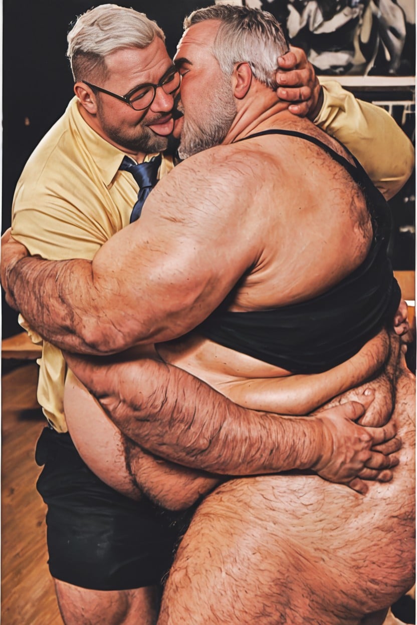 Chest Hair Align On All The Chest Area, Chubby, Intimate AI Gay Porn