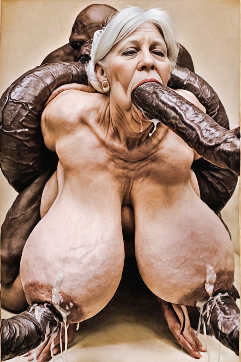 Granny, Focus Tits, Tits Mouvement Porno IA