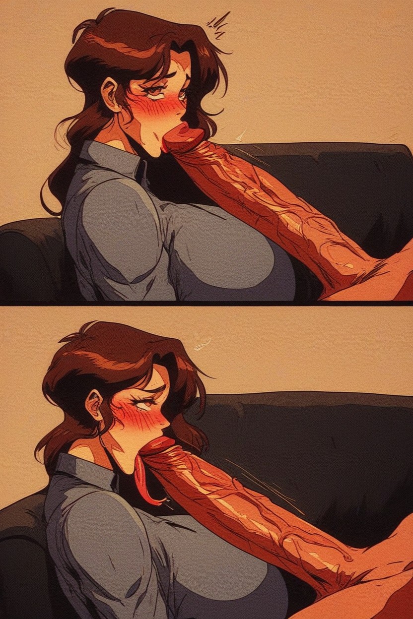 Ahegao, Multiple Views, Blushing AI Porn