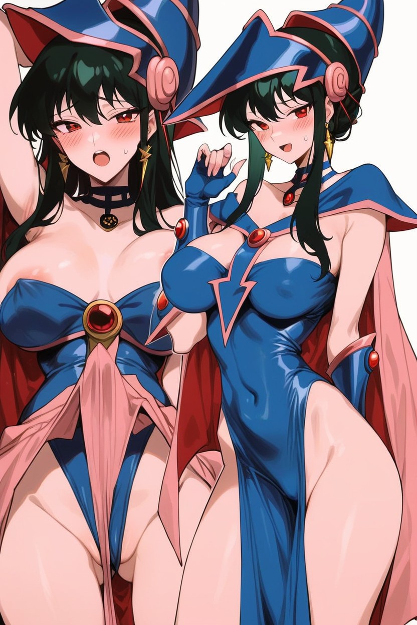 Pelvic Curtain, Reloj De Arena, Blue Leotard Hentai IA