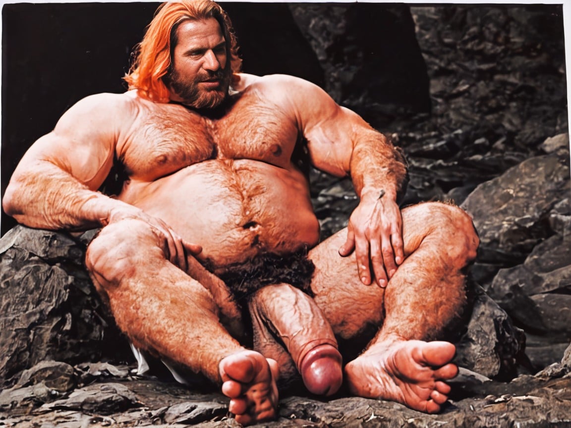 Giant Feet, Ginger, Fat AI Gay Porn