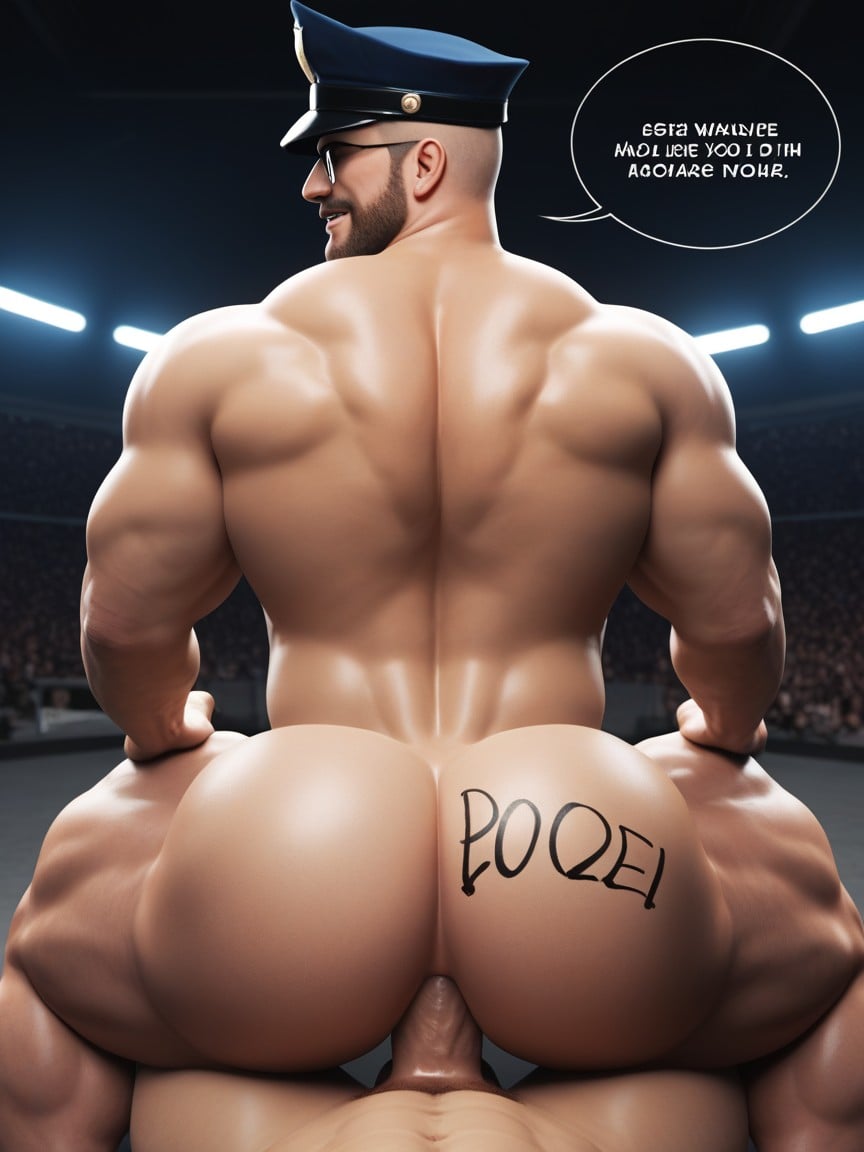 Crowd Watching, Rear View, Looking At Viewer AI Gay Porn