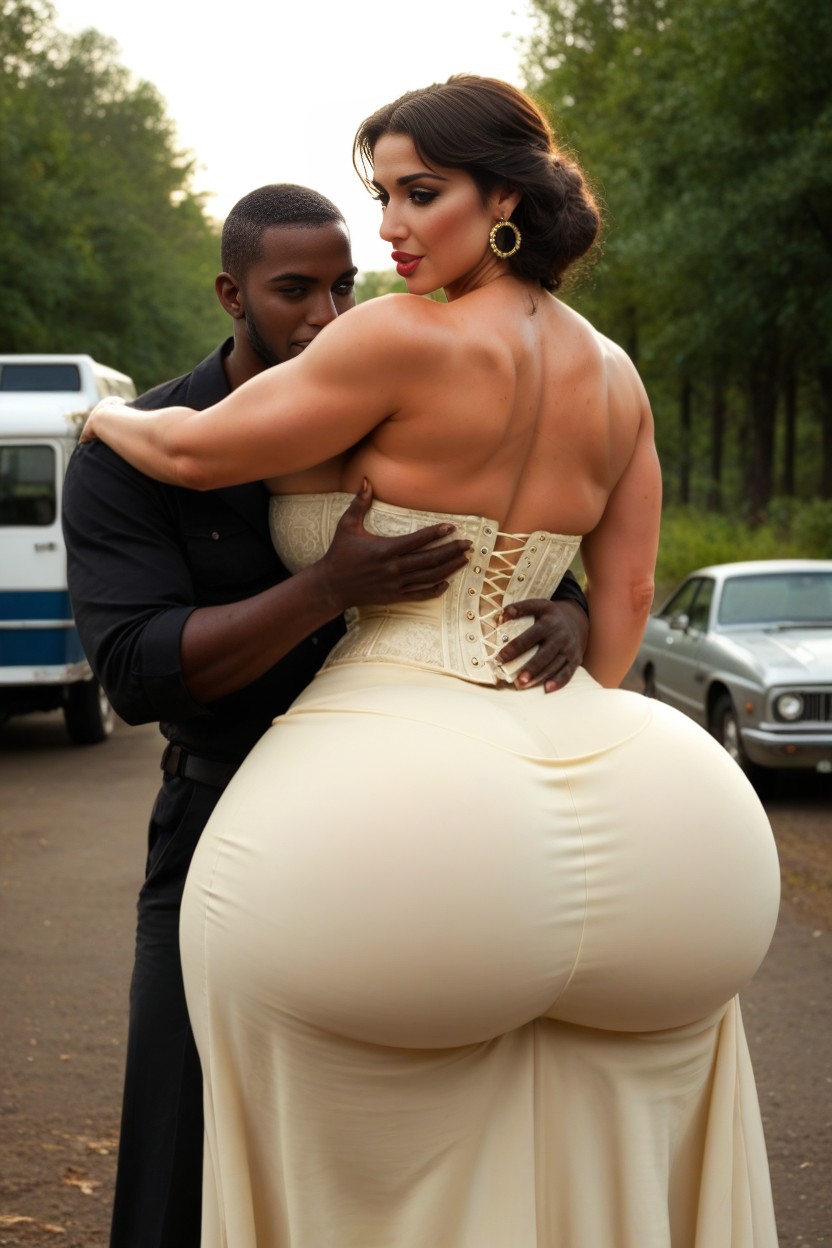 Gigantic Perfect Boobs, 50+, Massive Rounded Ass AI Porn