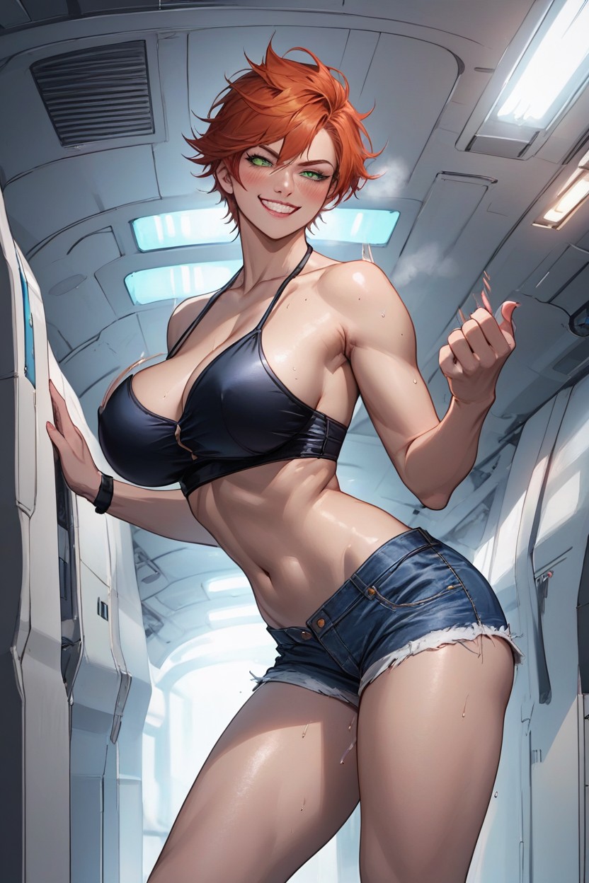 Horny, Ginger Skin, Highly Detailed Hentai IA