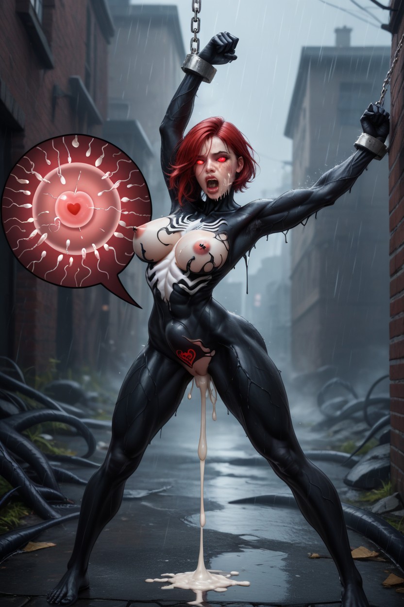 Dungeon Standing Fuck, Arms Up, Bending Over AI Porn