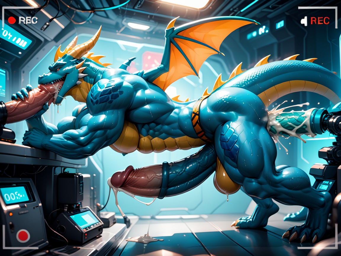 High Detail, Hyper Cock, Futuristic Spaceship Furry AI Porn