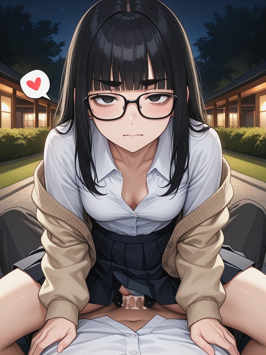Nerd, Pechos Pequeños, Night Hentai IA