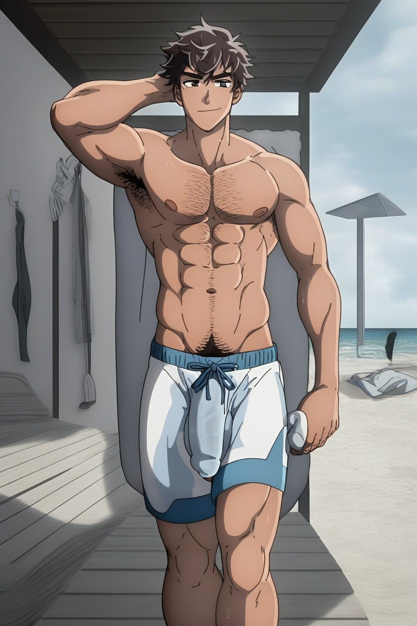 High Definition, Dry, Open Clothes AI Gay Porn