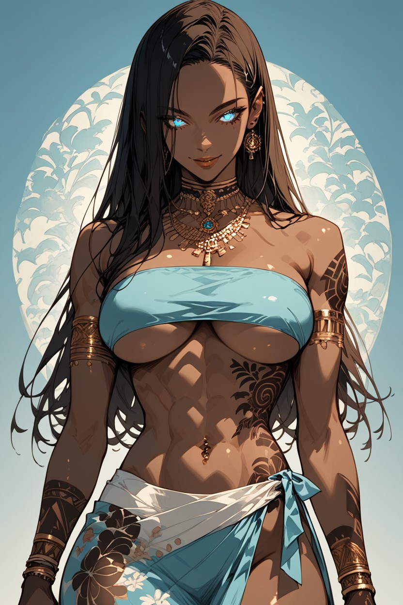 African, Snatched Waist, Low Torso Height AI Porn