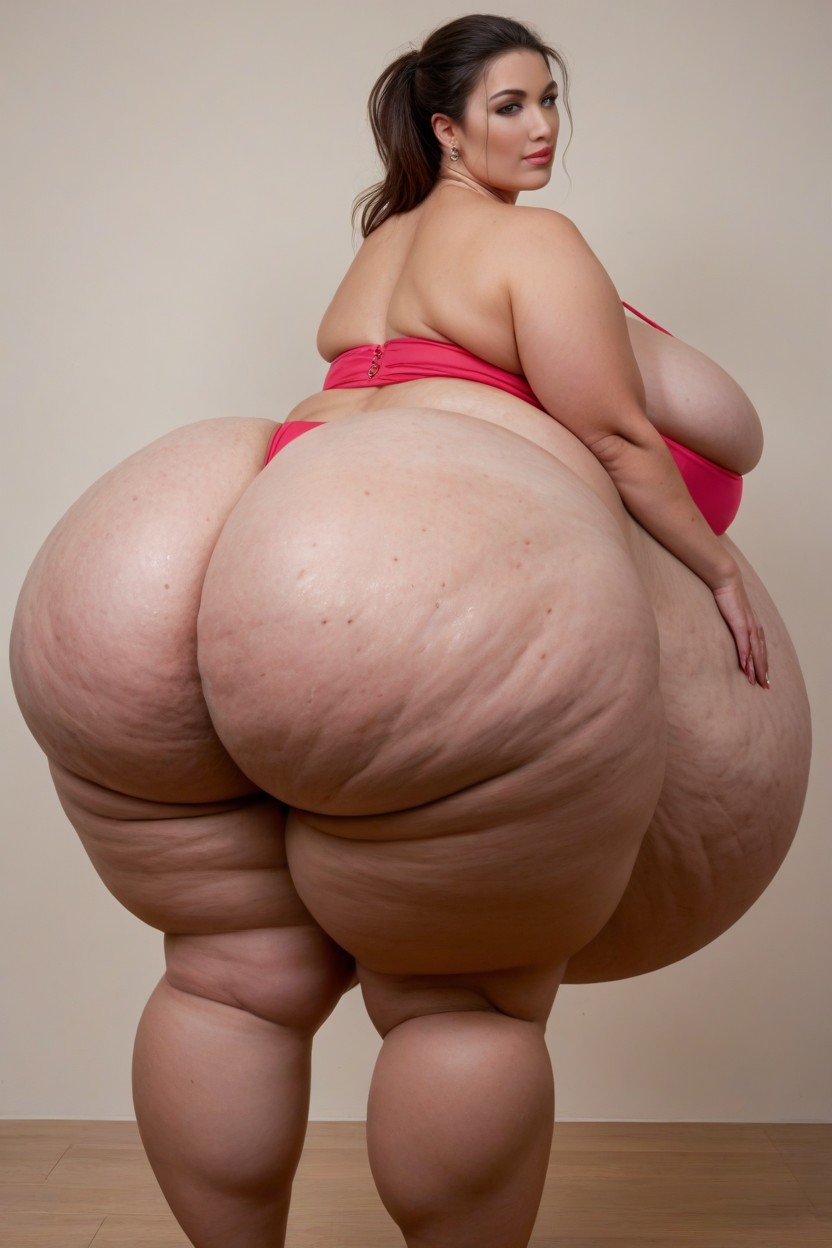 Butt Implants, Hyper Ass, Rounded Ass BBW AI Porn