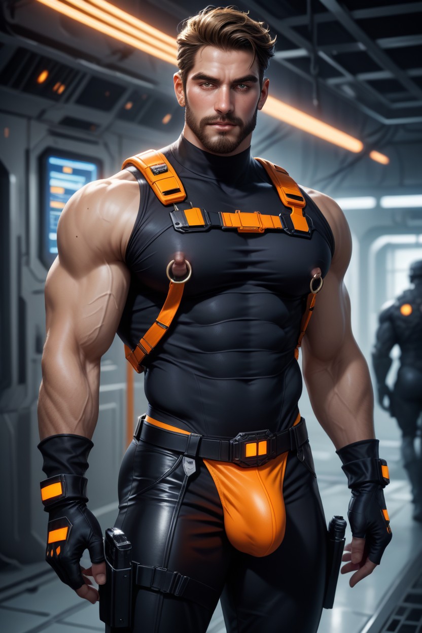 Photorealistic, Hyper Realistic, Huge Veiny Bulge ゲイAIポルノ