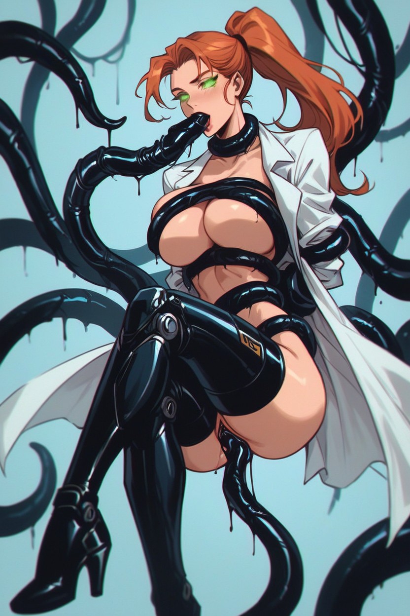 18+, Thighs Exposed, Ginger Hentai AI Porn