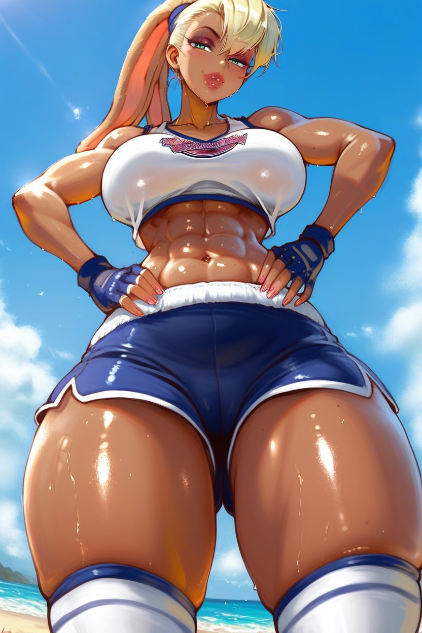Posing, Extremely Beautiful Face, Waist AI Porn