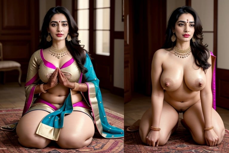 Surprised, Naked, Big Areolas AI Porn