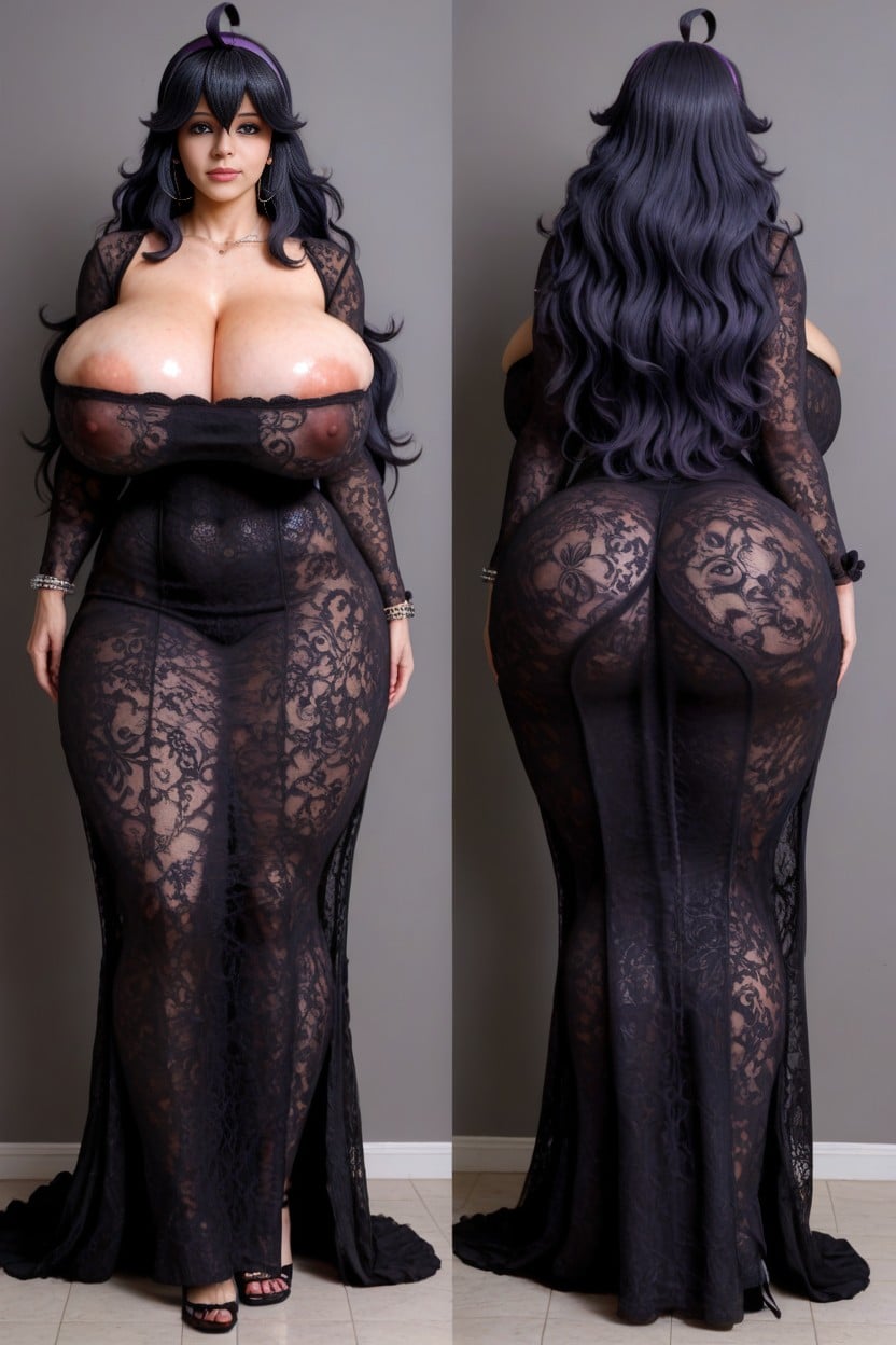 Hourglass Body, Puffy Lips, Massive Ass AI Porn